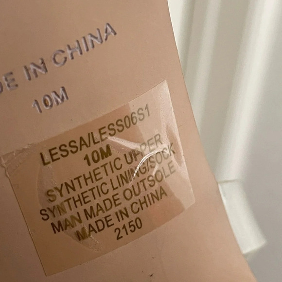 Steve Madden Lessa Clear Platform Ankle Strap  peep toe chunk heels size 10 - Picture 11 of 14